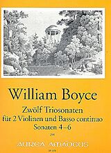 William Boyce Notenblätter 12 Sonaten Band 2 (Nr.4-6)