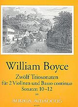William Boyce Notenblätter 12 Sonaten Band 4 (Nr.10-12)