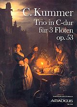 Kaspar Kummer Notenblätter Trio C-Dur op.53 für 3 Flöten