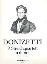 Gaetano Donizetti Notenblätter Quartett d-Moll Nr.9 für Streichquartett