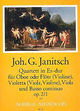 Johann Gottlieb Janitsch Notenblätter Quartett Es-Dur op.2,1
