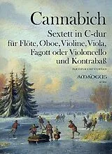 Christian Cannabich Notenblätter Sextett C-Dur für Flöte, Oboe, Violine, Viola