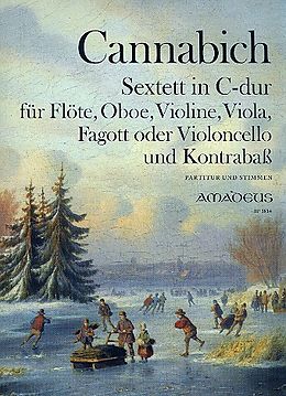 Christian Cannabich Notenblätter Sextett C-Dur für Flöte, Oboe, Violine, Viola