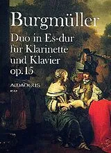 August Joseph Norbert Burgmüller Notenblätter Duo op.15 für Klarinette und Klavier