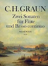 Karl Heinrich Graun Notenblätter 2 Sonaten für Flöte und Bc