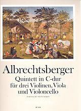 Johann Georg Albrechtsberger Notenblätter Quintett C-Dur für 3 Violinen, Viola und