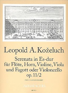 Leopold Anton Thomas Kozeluch Notenblätter Serenata Es-Dur op.11,2 für Flöte, Horn