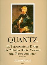Johann Joachim Quantz Notenblätter Sonate B-Dur Nr.18 QV2-42 für