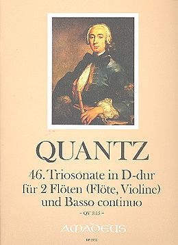 Johann Joachim Quantz Notenblätter Sonate D-Dur Nr.46 QV2-15 für