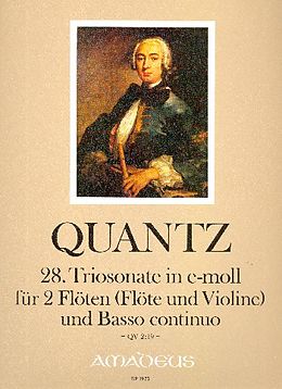 Johann Joachim Quantz Notenblätter Triosonate in e-Moll Nr.28 QV 2,19