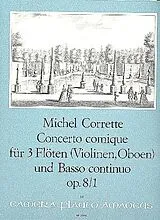 Michel Corrette Notenblätter Concerto comique B-Dur op.8,1