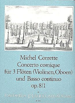 Michel Corrette Notenblätter Concerto comique B-Dur op.8,1