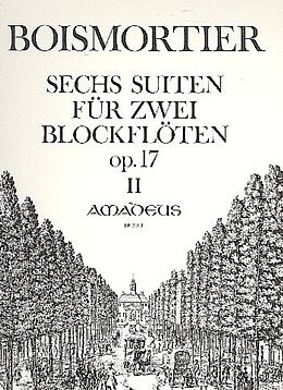 Joseph Bodin de Boismortier Notenblätter 6 Suiten op.17 Band 2 (Nr.4-6)