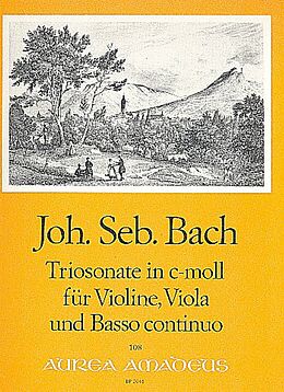 Johann Sebastian Bach Notenblätter Triosonate c-Moll BWV526