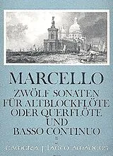 Benedetto Marcello Notenblätter 12 Sonaten op.2 Band 2 (Nr.4-6)