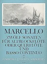 Benedetto Marcello Notenblätter 12 Sonaten op.2 Band 3 (Nr.7-9)