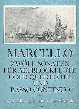 Benedetto Marcello Notenblätter 12 Sonaten op.2 Band 3 (Nr.7-9)