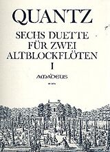 Johann Joachim Quantz Notenblätter 6 Duette op.2 Band 1 (Nr.1-3)