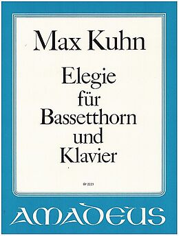 Max Kuhn Notenblätter ELEGIE FUER BASSETTHORN UND
