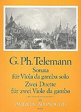 Georg Philipp Telemann Notenblätter Sonate für Viola da gamba solo und