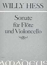 Willy Hess Notenblätter Sonate op.142 für Flöte und Violoncello