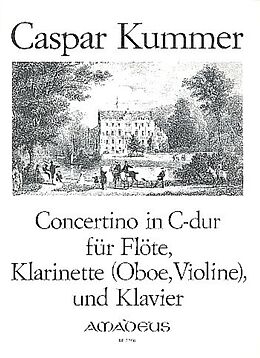 Kaspar Kummer Notenblätter Concertino C-Dur op.101 für