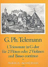Georg Philipp Telemann Notenblätter Triosonate G-Dur Nr.1 für