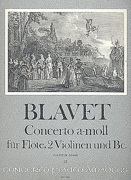Michel Blavet Notenblätter Concerto a-Moll