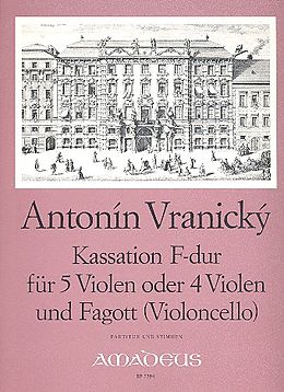 Anton Wranitzky Notenblätter Kassation F-Dur für 5 Violen