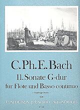 Carl Philipp Emanuel Bach Notenblätter Sonate G-Dur Nr.11