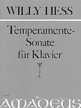 Willy Hess Notenblätter Sonate Die Temperamente a-Moll