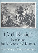 Carl Rorich Notenblätter Burleske op. 64 für 3 Flöten und Klavier