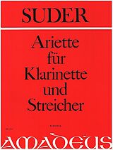 Joseph Suder Notenblätter Ariette für Klarinette und Streicher