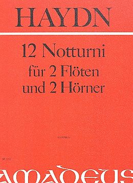 Franz Joseph Haydn Notenblätter 12 Notturni für 2 Flöten und