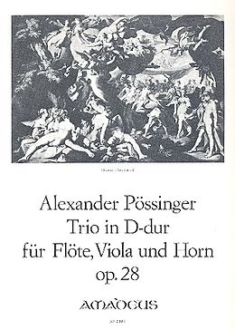 Franz Alexander Pössinger Notenblätter Trio D-Dur op.28 für Flöte