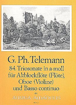 Georg Philipp Telemann Notenblätter Triosonate a-Moll Nr.84 TWV42-a6