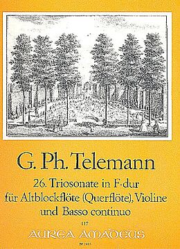 Georg Philipp Telemann Notenblätter Triosonate F-Dur Nr.26 TWV42-F6