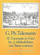 Georg Philipp Telemann Notenblätter Triosonate F-Dur Nr.32