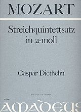 Wolfgang Amadeus Mozart Notenblätter Streichquintettsatz a-Moll
