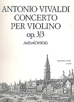 Antonio Vivaldi Notenblätter Konzert G-Dur op.3,3 PV96 für Violine