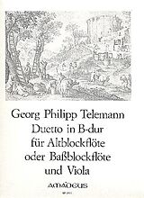 Georg Philipp Telemann Notenblätter Duetto B-Dur