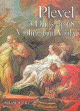 Ignaz Joseph Pleyel Notenblätter 3 Duos op.68 für Violine und Viola