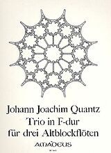 Johann Joachim Quantz Notenblätter Trio F-Dur