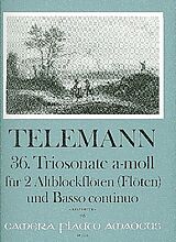 Georg Philipp Telemann Notenblätter Triosonate a-Moll Nr.36