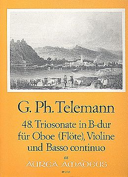 Georg Philipp Telemann Notenblätter Triosonate B-Dur Nr.48