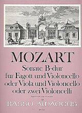 Wolfgang Amadeus Mozart Notenblätter Sonate B-Dur KV292 für Fagott