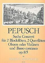Johann Christoph Pepusch Notenblätter Concerto C-Dur op.8,5 für