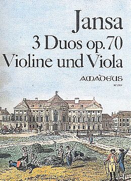 Leopold Jansa Notenblätter 3 Duos op.70