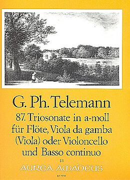 Georg Philipp Telemann Notenblätter Triosonate a-Moll Nr.87