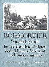 Joseph Bodin de Boismortier Notenblätter Sonate g-Moll Nr.1 op.34,1